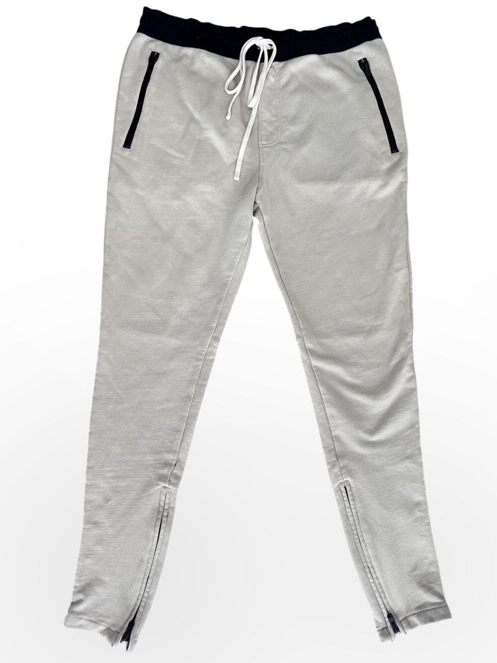 FOG Fear of God Essentials Mens Sz XL Zipper Ankle Jogger Pants Adjustable Waist